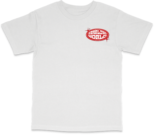 StarlineWorld (White-Red) Tee