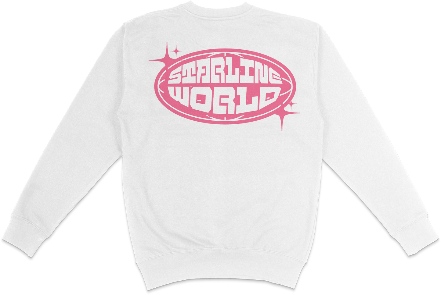 StarlineWorld (White-Pink) CREWNECK