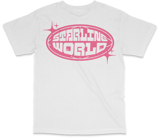 StarlineWorld (White-Pink) Tee