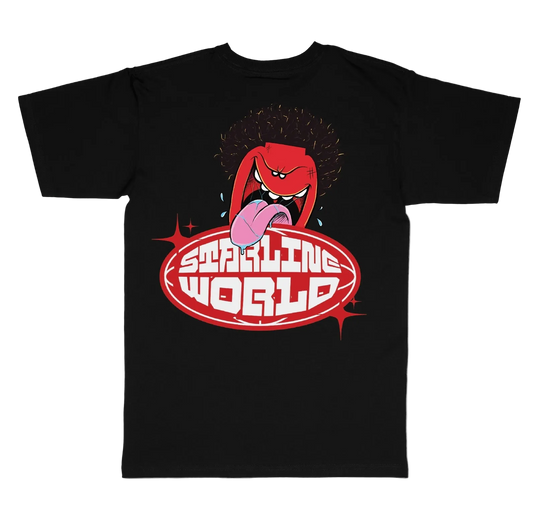 StarlineWorld (Black-RedDude) Tee