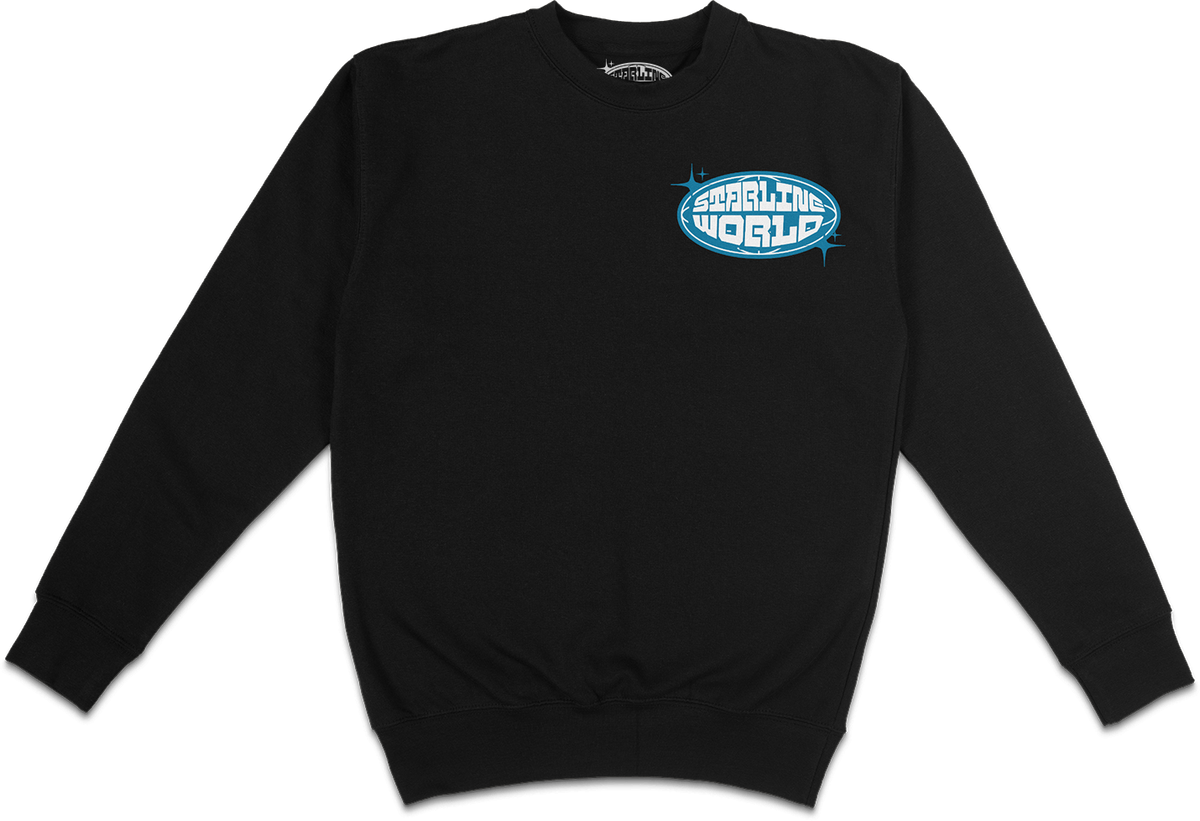 StarlineWorld (Black-Blue) CREWNECK