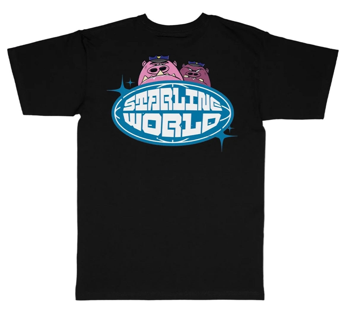StarlineWorld (Black-ThePigs) Tee