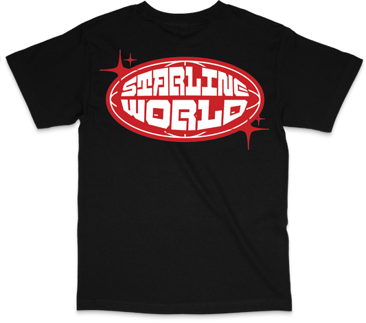 StarlineWorld (Black-Red) Tee