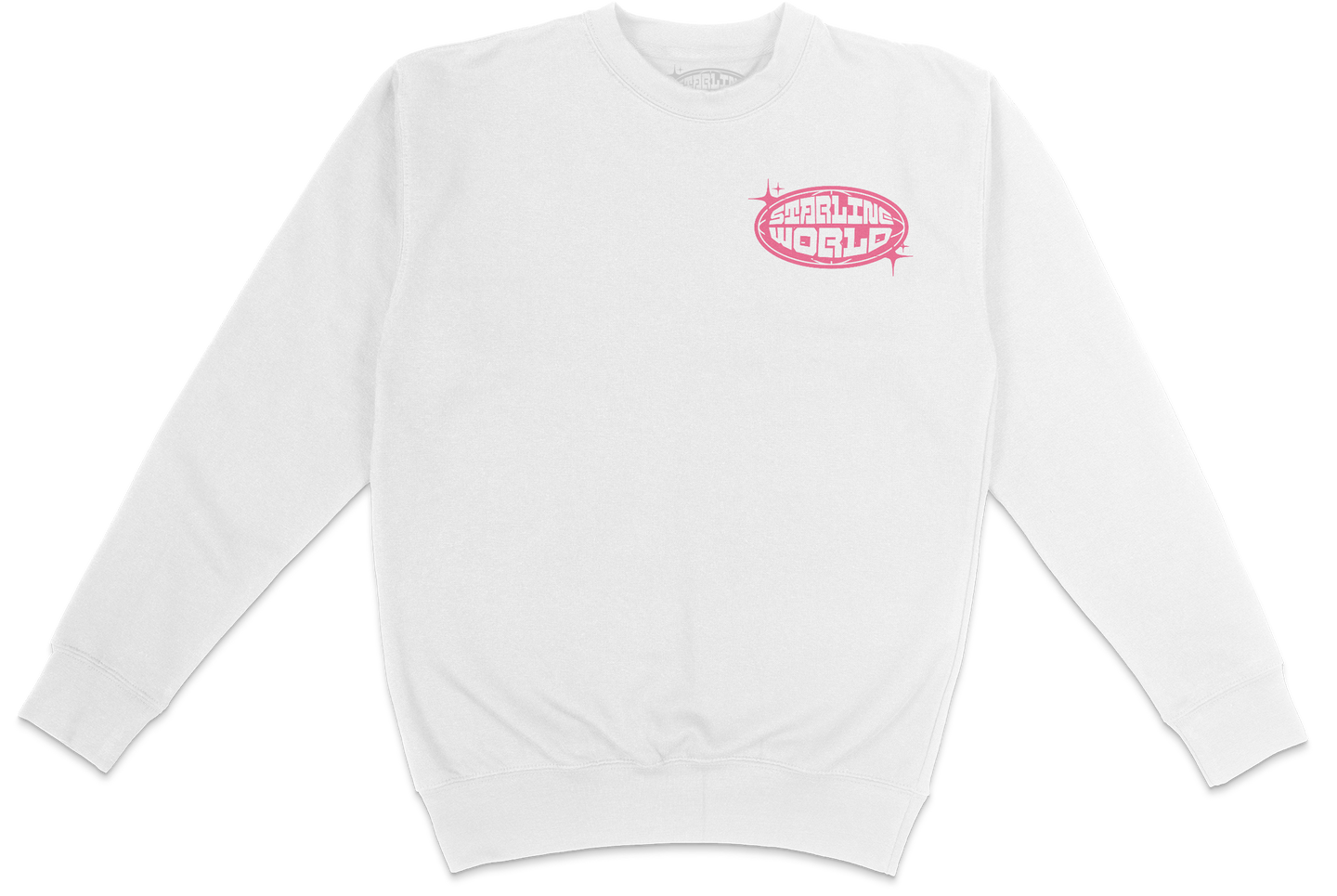 StarlineWorld (White-Pink) CREWNECK